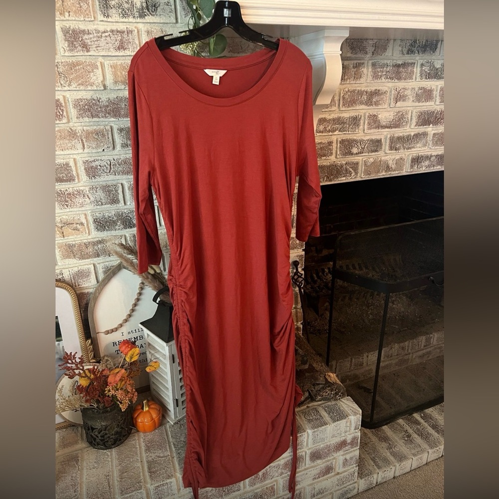 Elegant Rust Dress